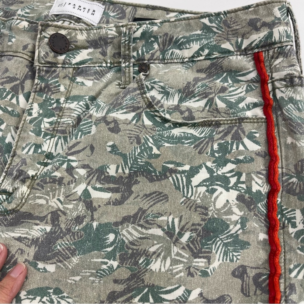 Parker Smith All over leaf Print Jeans Tropical - Picture 4 of 7